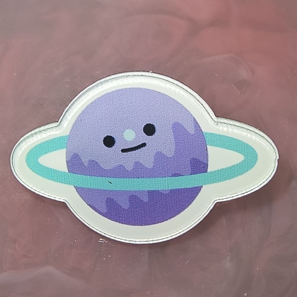 Cute Purple Planet Pin